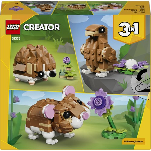크리에이터 레고 귀여운 햄스터와 꽃 (31376) (7세 이상)