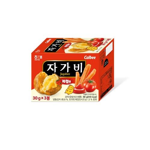 Jagabee Keema Flavor Calbee (Deep-fried Product 90g (510kcal) 30g x 3 packs, Contains 85.8% frozen potatoes and 13% seasoning)