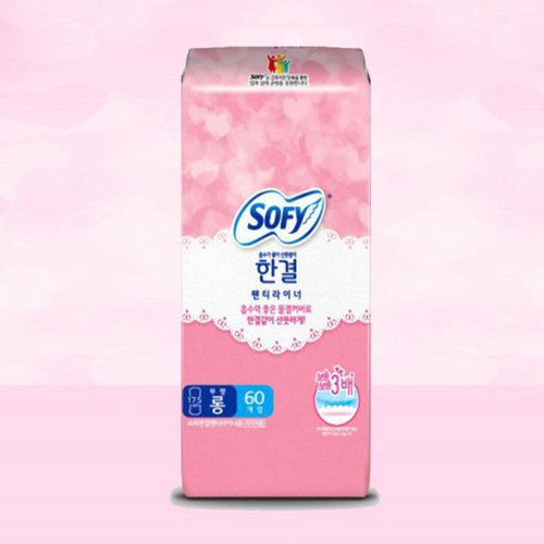 쏘피 한결 팬티라이너 무향 롱 (60입)