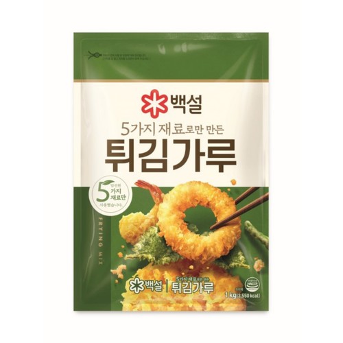백설 자연재료 튀김가루 (1KG)