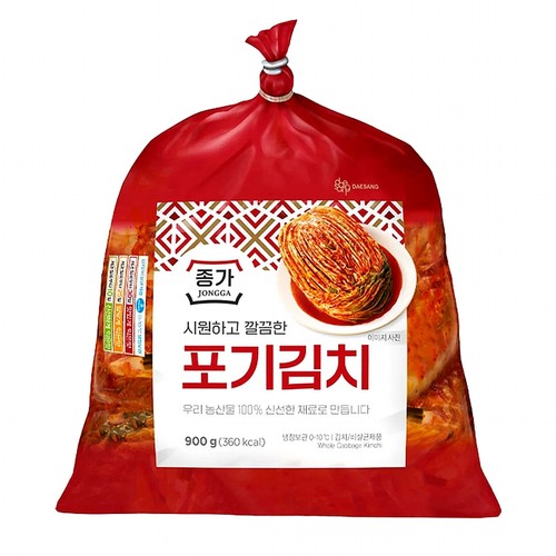 대상 종가 시원하고 깔끔한 포기김치 (900G)