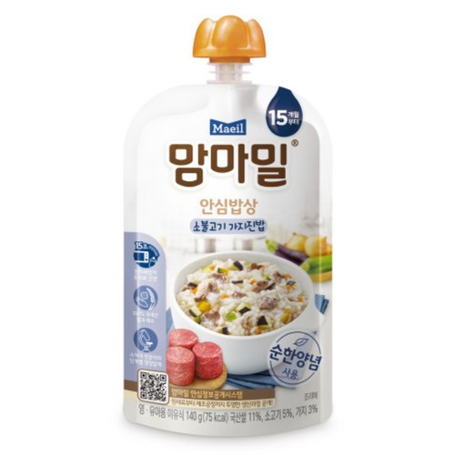 매일 맘마밀 소불고기 가지진밥(15개월) (140G)