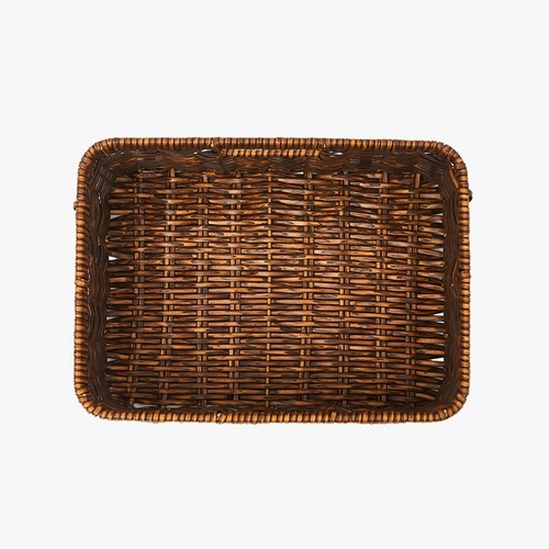 오늘좋은 라탄 St. 바스켓 (L, 다크) (31*22*15.5CM)