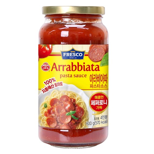 오뚜기 페퍼로니아라비아따 파스타소스 (600G)