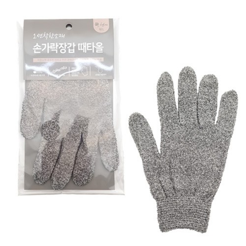 오션 착한소재 손가락 장갑 때타올 (10*20CM)