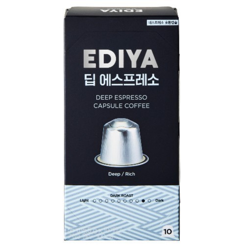  이디야 딥 에스프레소 캡슐커피 (5.5G*10입)