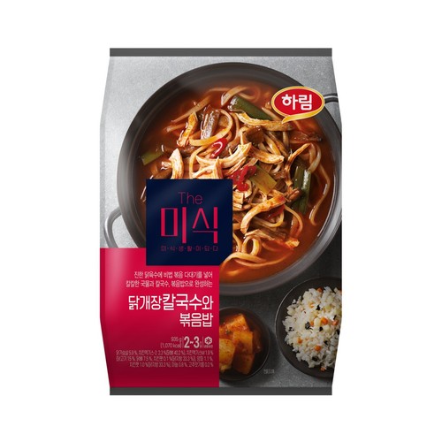  하림 더미식 닭개장칼국수와 볶음밥 (935G)
