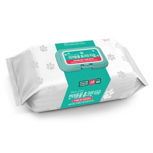 샤이니클린 반려동물 홈크린 물티슈 (100매)