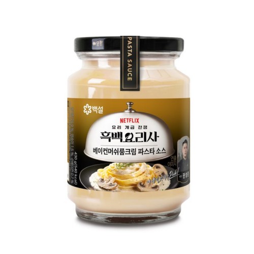 백설 베이컨머쉬룸크림 파스타소스 (430G)
