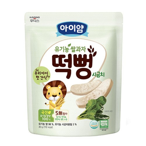  아이얌 떡뻥 시금치 (30G)