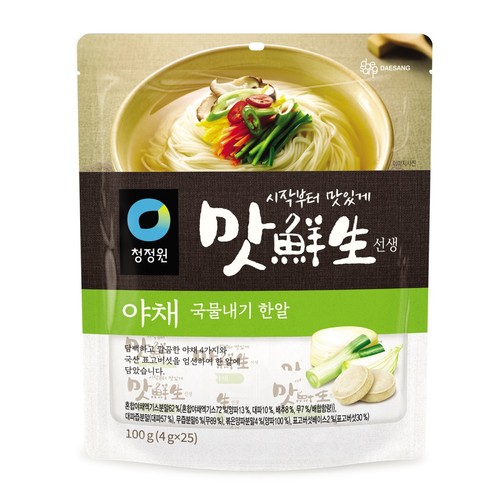 청정원 맛선생 야채 국물내기 한알 (100G)