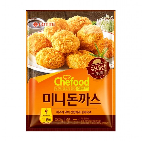 롯데 쉐푸드 미니돈까스 (380G)