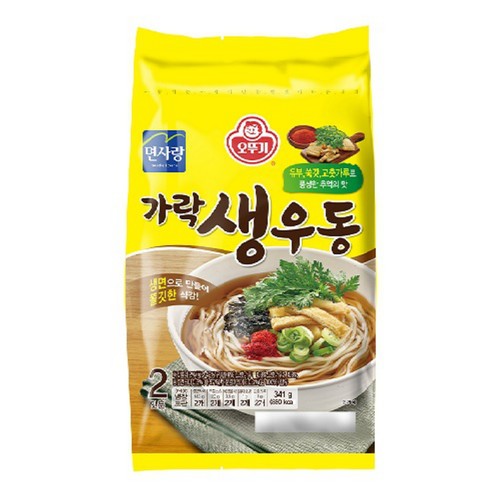 오뚜기 가락생우동 2인 (341G)
