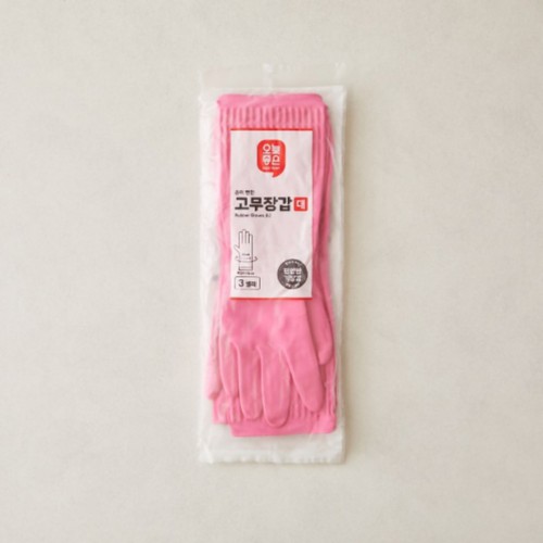 오늘좋은 고무장갑 (대,3켤레)