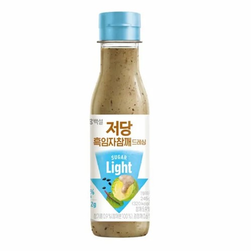 CJ 백설 저당 흑임자참깨 드레싱 (245G)