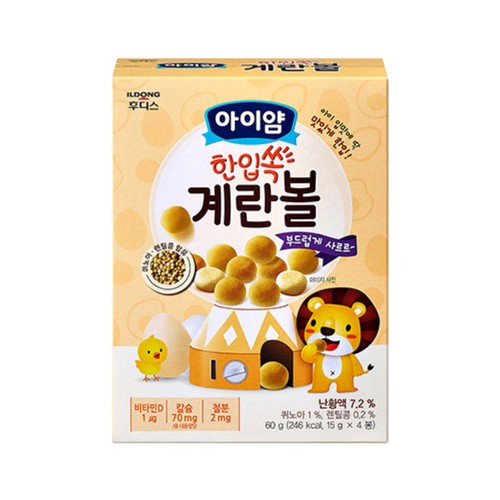일동후디스 아이얌 계란볼과자 (60G)