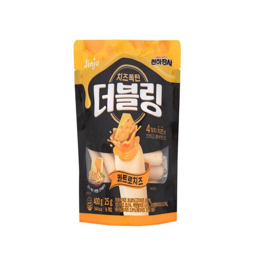 진주햄 천하장사 치즈폭탄 더블링 콰트로치즈 (400G)