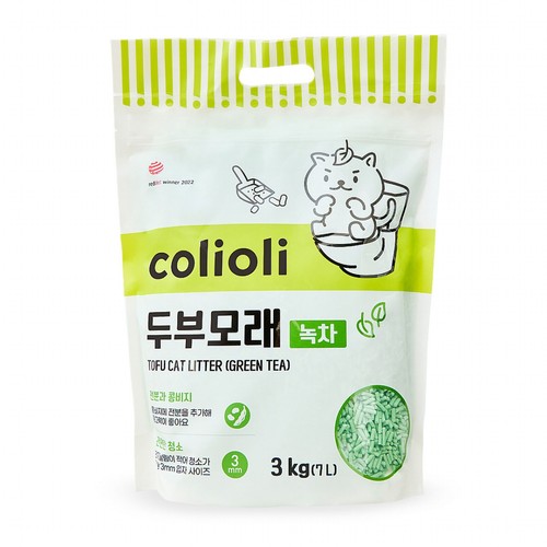 콜리올리 두부모래 (녹차) (3KG (7L))