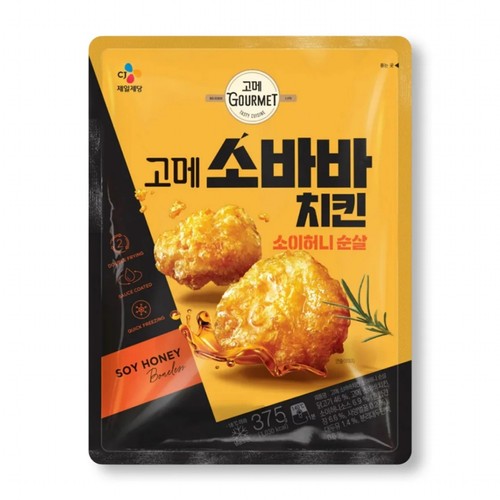 CJ 고메 소바바치킨 소이허니 순살 (375G)