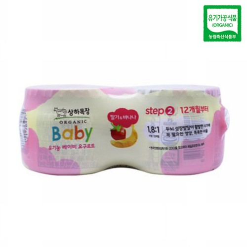매일 상하목장 베이비 유기농 요거트 딸기바나나 (85G*4입)
