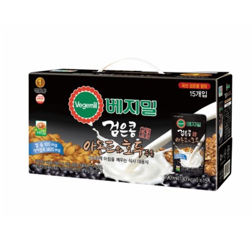 정식품 베지밀 검은콩 아몬드와 호두두유 (190ML*15입)