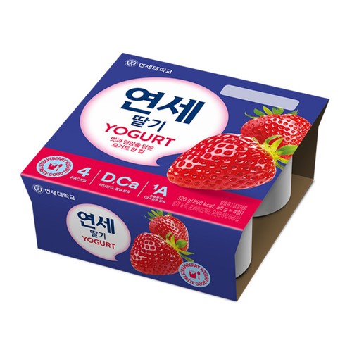 연세 떠먹는 요거트 딸기 (80G*4입)
