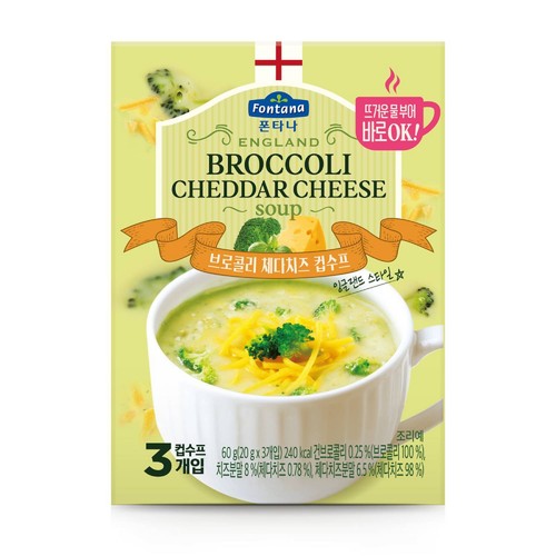 폰타나 브로콜리 체다치즈 컵수프 (60G)