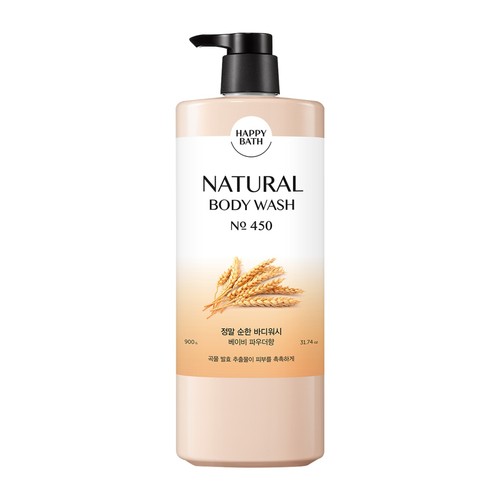 해피바스 정말 순한 바디워시(베이비파우더향) (900G)