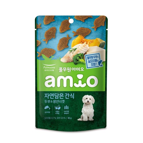 풀무원 아미오 자연담은간식 (두부&생선너겟) (80G)