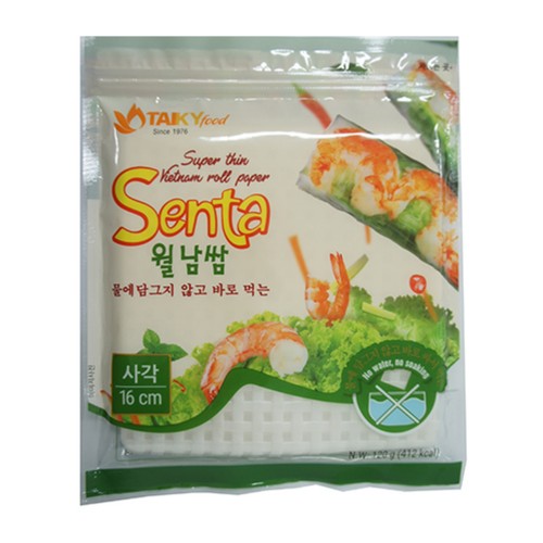 타이키 물없이 싸먹는 월남쌈 사각 16CM (120G)