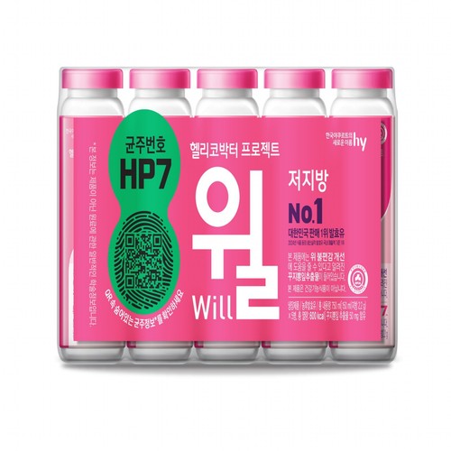 hy 한국야쿠르트 윌 저지방 (150ML*5입)