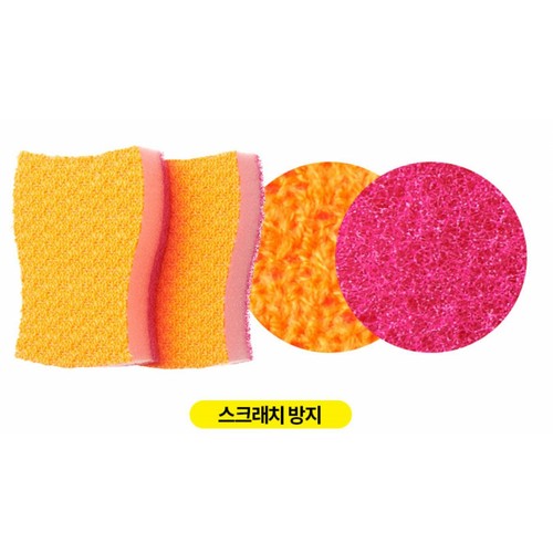3M 올인원 제로 스크래치 수세미 (2입)