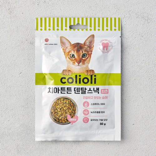 콜리올리 치아튼튼 덴탈스낵 (치킨) (80G)