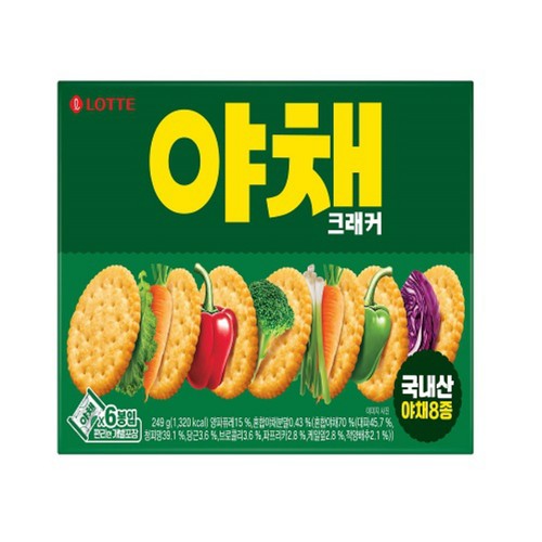 롯데 야채 크래커 (249G)