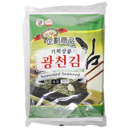 광천 올리브유 녹차김(전장) (25G*5봉)