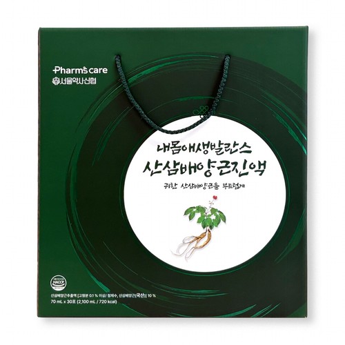 [추석 선물세트 사전예약] 약사신협 산삼배양근진액 (70ML*30포)