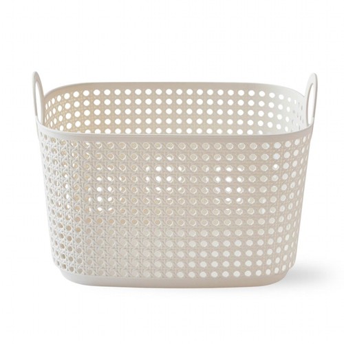 오늘좋은 라운드 바스켓 (14L, 크림) (38.5*27*26.5CM)