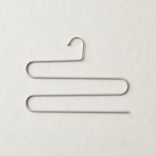 오늘좋은 PVC 논슬립 3단 바지걸이 (1입) (34.5*25*0.6CM)