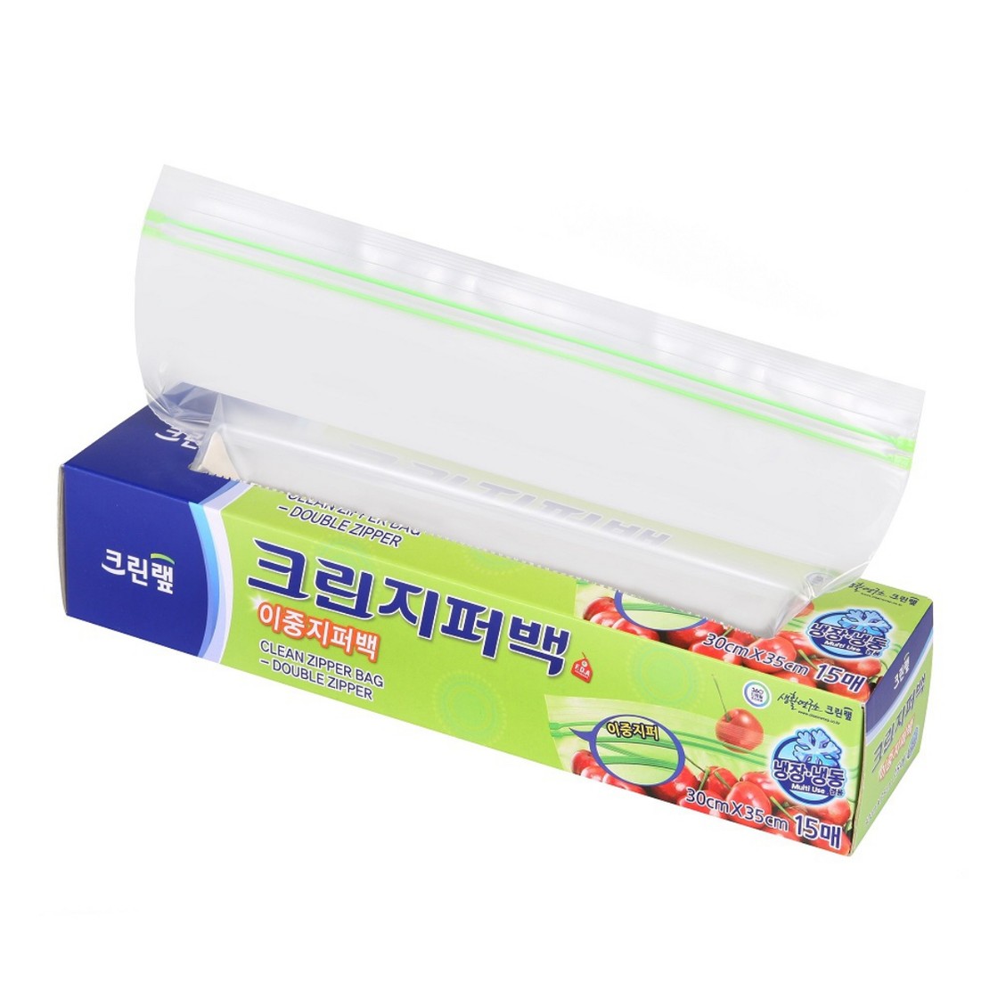 크린 이중 지퍼백 (특대) (30*35CM*15매)ㅣ롯데마트 제타 최상의 신선 식품과 다양한 간편식을 롯데마트 제타에서 만나보세요