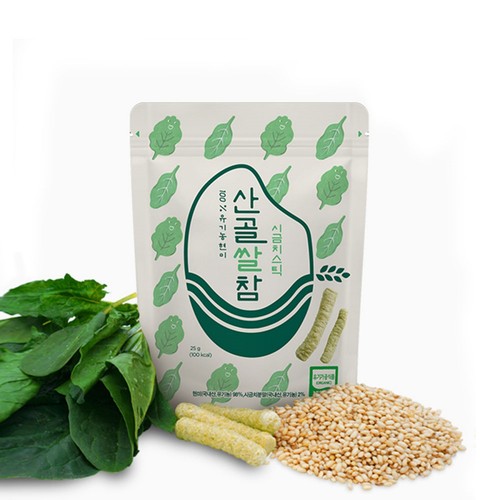 산골쌀참 시금치스틱 (25G)