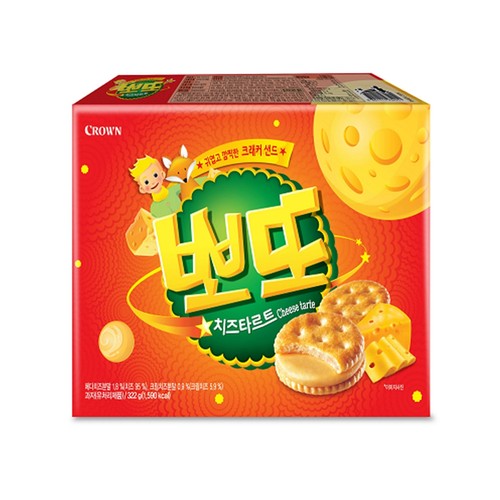 크라운 뽀또 치즈타르트 (23G*14입)