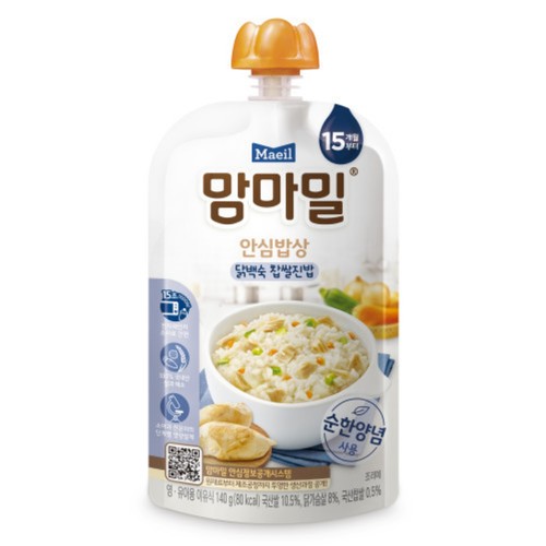 매일 맘마밀 닭백숙 찹쌀진밥(15개월) (140G)