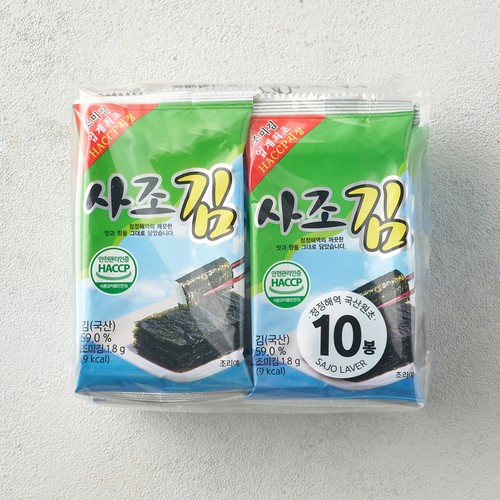 사조 미니도시락김 (1.8G*10봉)