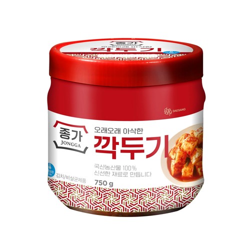 대상 종가 아삭한 깍두기 (750G)ㅣ롯데마트 제타 최상의 신선 식품과