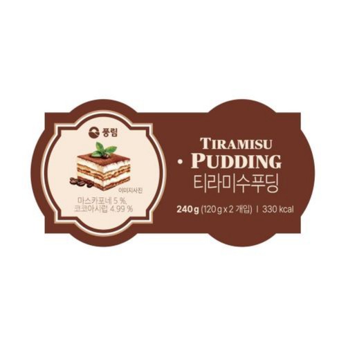 풍림 티라미수 푸딩 (120G*2입)