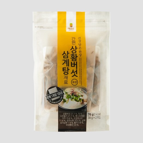 간편 상황버섯 삼계탕재료 (38G*2입)