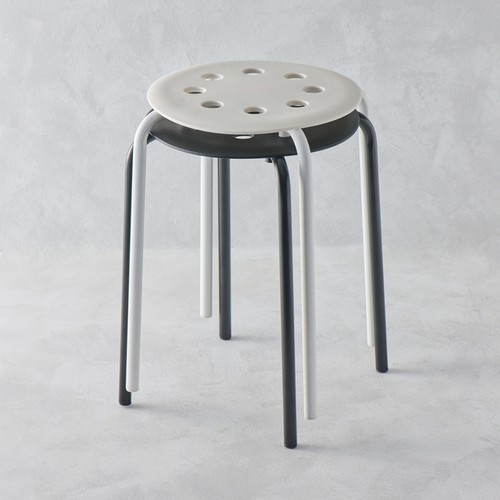 오늘좋은 원형 스툴 (블랙) (31*31*44CM)