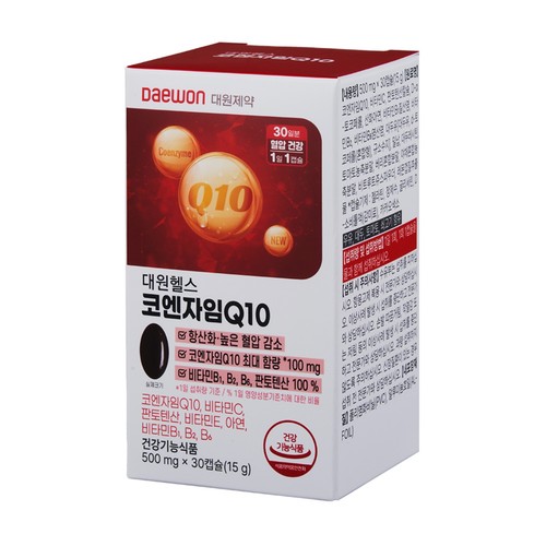 대원제약 대원헬스 코엔자임Q10 (500MG*30캡슐)