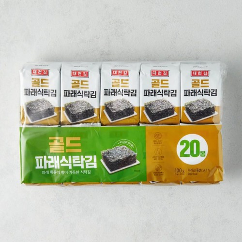 대천 골드 파래식탁김 (5G*20봉)