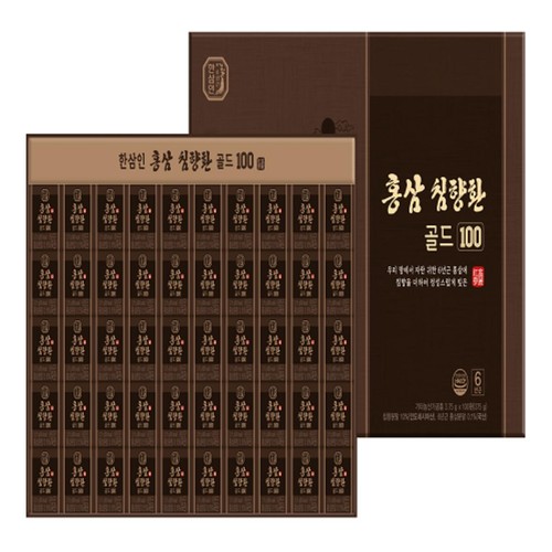 [명절선물세트] 한삼인 홍삼침향환 골드100 (3.75G*100EA)
